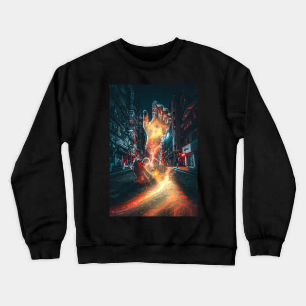 The hand of God Crewneck Sweatshirt by Cool-Ero